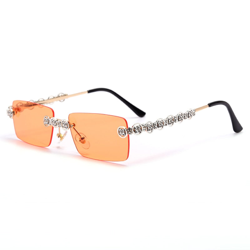 steampunk óculos de sol cristal vintage strass óculos uv400 oculos