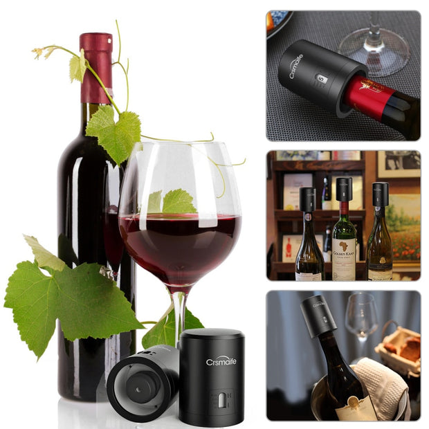 Rolha de vinho a vácuo abs, rolha para garrafa de vinho tinto, selador a vácuo, rolha para vinho fresco, keeper, rolha de champanhe, ferramentas de bar, 1 peça