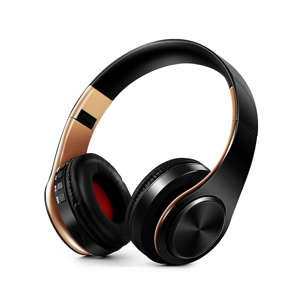 Fone de ouvido estéreo HIFI para celular xiaomi iphone e tablet Samsung, com bluetooth para música, FM e com suporte de cartão SD e microfone
