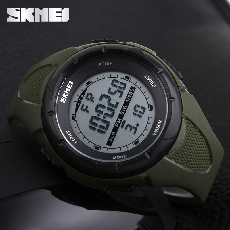 Skmei relógio digital militar masculino, relógio masculino na moda de 2023, relógio despertador, resistente ao choque, à prova d'água, relógio digital do exército