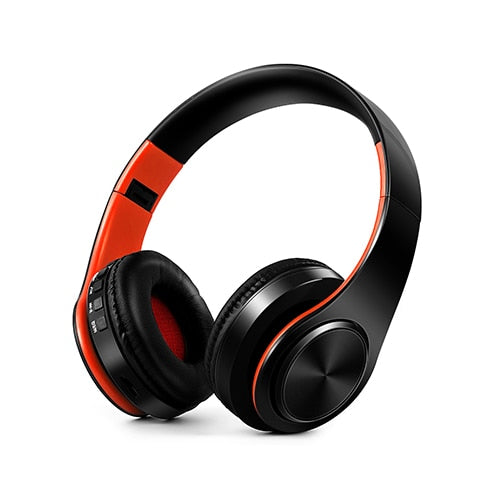 Fone de ouvido estéreo HIFI para celular xiaomi iphone e tablet Samsung, com bluetooth para música, FM e com suporte de cartão SD e microfone