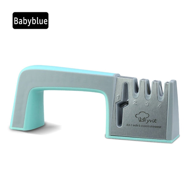 Sharpener de faca 4 em 1 diamante revestido & haste fina faca tesouras