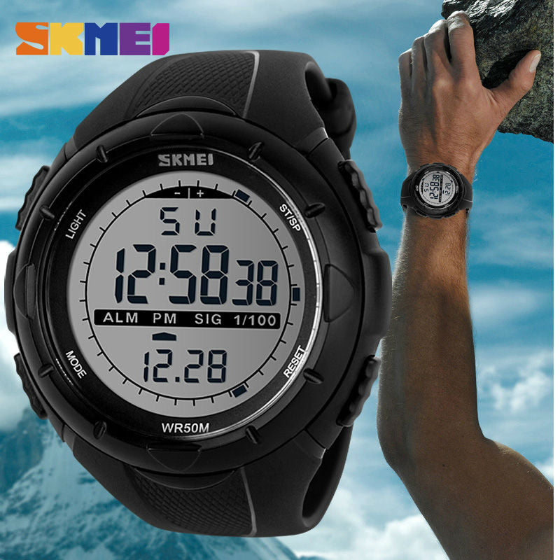 Skmei relógio digital militar masculino, relógio masculino na moda de 2023, relógio despertador, resistente ao choque, à prova d'água, relógio digital do exército