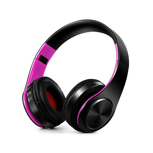Fone de ouvido estéreo HIFI para celular xiaomi iphone e tablet Samsung, com bluetooth para música, FM e com suporte de cartão SD e microfone