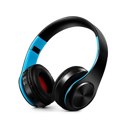 Fone de ouvido estéreo HIFI para celular xiaomi iphone e tablet Samsung, com bluetooth para música, FM e com suporte de cartão SD e microfone