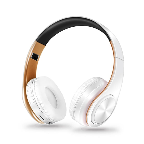 Fone de ouvido estéreo HIFI para celular xiaomi iphone e tablet Samsung, com bluetooth para música, FM e com suporte de cartão SD e microfone