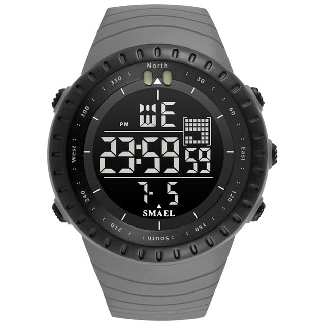 Smael masculino esportes ao ar livre cronógrafo eletrônico 2023 novo relógio masculino grande dial digital 50m à prova dwaterproof