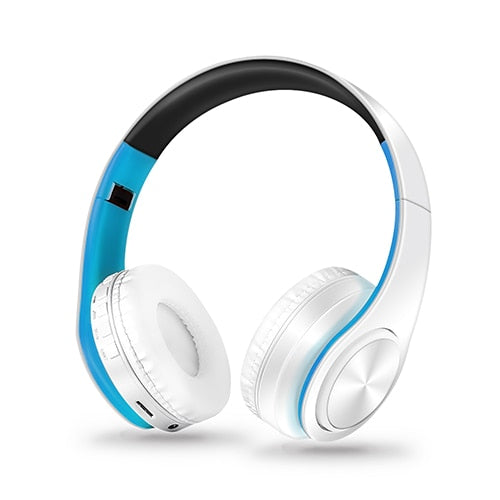 Fone de ouvido estéreo HIFI para celular xiaomi iphone e tablet Samsung, com bluetooth para música, FM e com suporte de cartão SD e microfone
