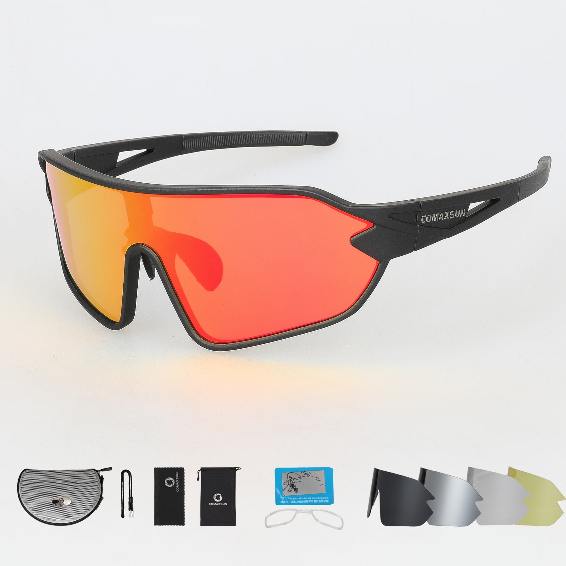 Comaxsun profissional polarizada ciclismo óculos, óculos de bicicleta ,óculos de esportes ao ar livre bicicleta