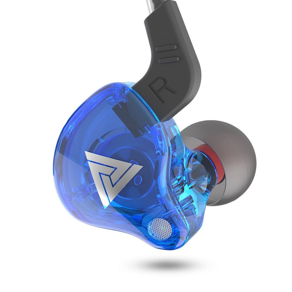 Original qkz ak6 cobre motorista hifi com fio fone de ouvido esporte