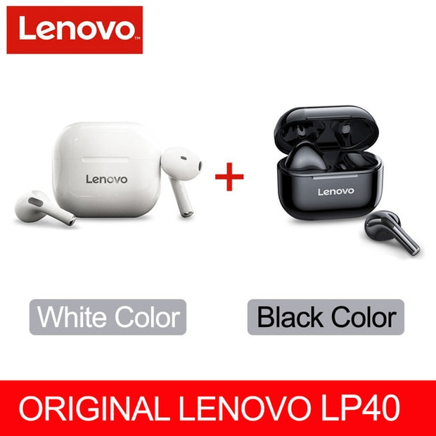 Original lenovo lp40 tws fones de ouvido sem fio bluetooth
