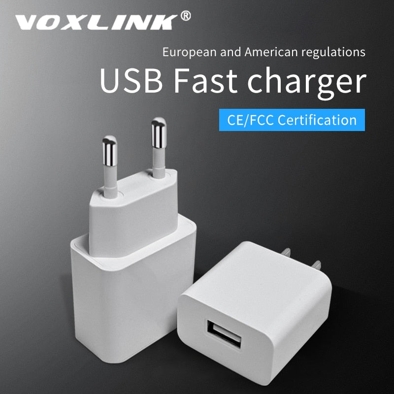 Voxlink usb carregador 5v 2.1a universal adaptador de parede de viagem portátil