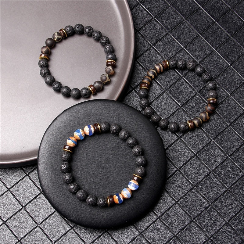 Pulseira\Bracelete Budista de Madeira