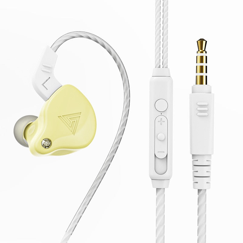 Original qkz ak6 cobre motorista hifi com fio fone de ouvido esporte