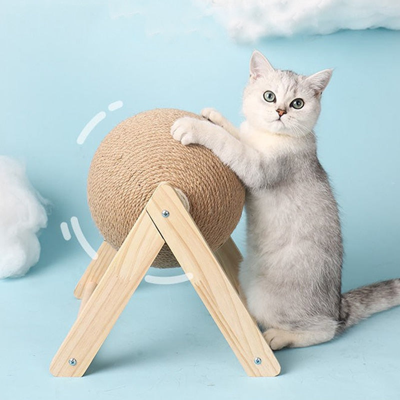 Brinquedo para gatos, Bola giratória para as unhas dos gatos