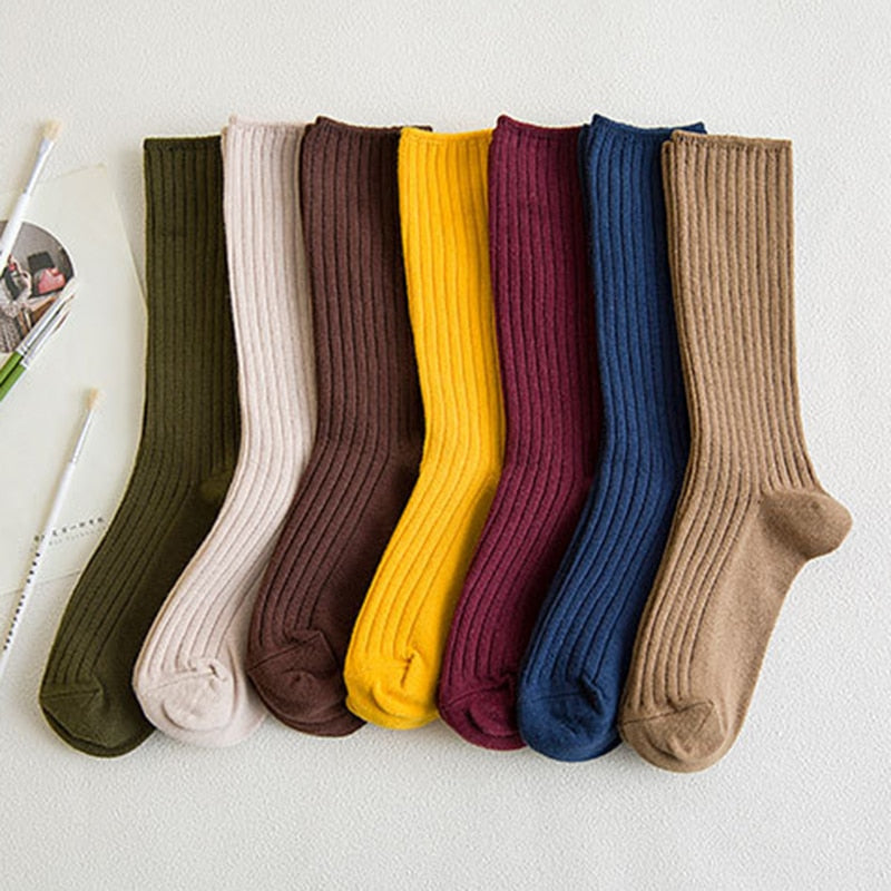 Lose Retro-Baumwollsocken für Damen und Herren