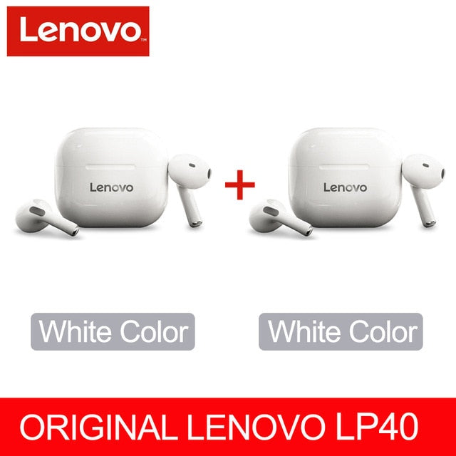 Original lenovo lp40 tws fones de ouvido sem fio bluetooth