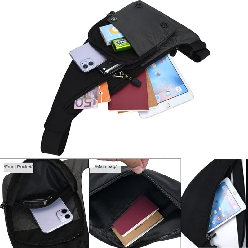 Nova moda dos homens crossbody sling