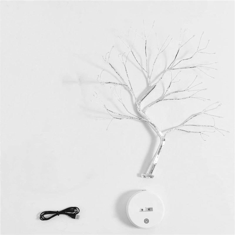 Mini-LED-Nachtlicht mit Kupferdraht Weihnachtsbaum Girlande Lampe Home Dekoration 