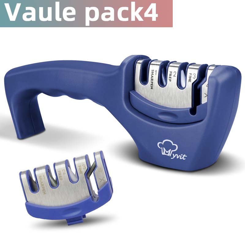 Sharpener de faca 4 em 1 diamante revestido & haste fina faca tesouras