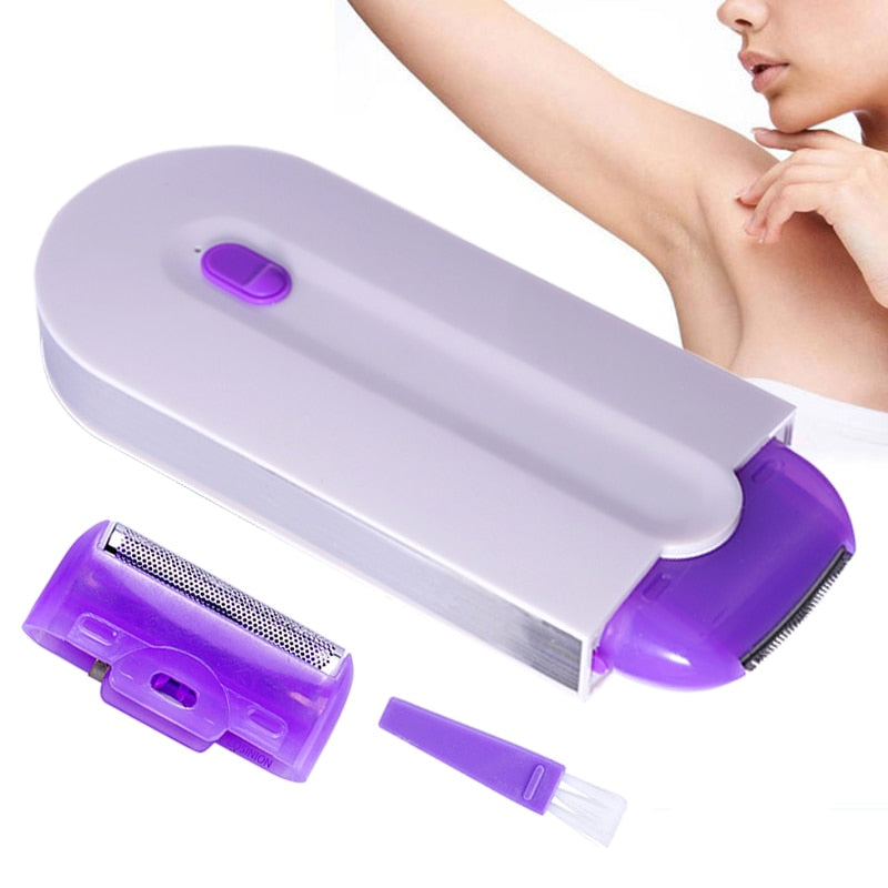 Profissional kit de remoção do cabelo indolor toque a laser depilador usb recarregável feminino