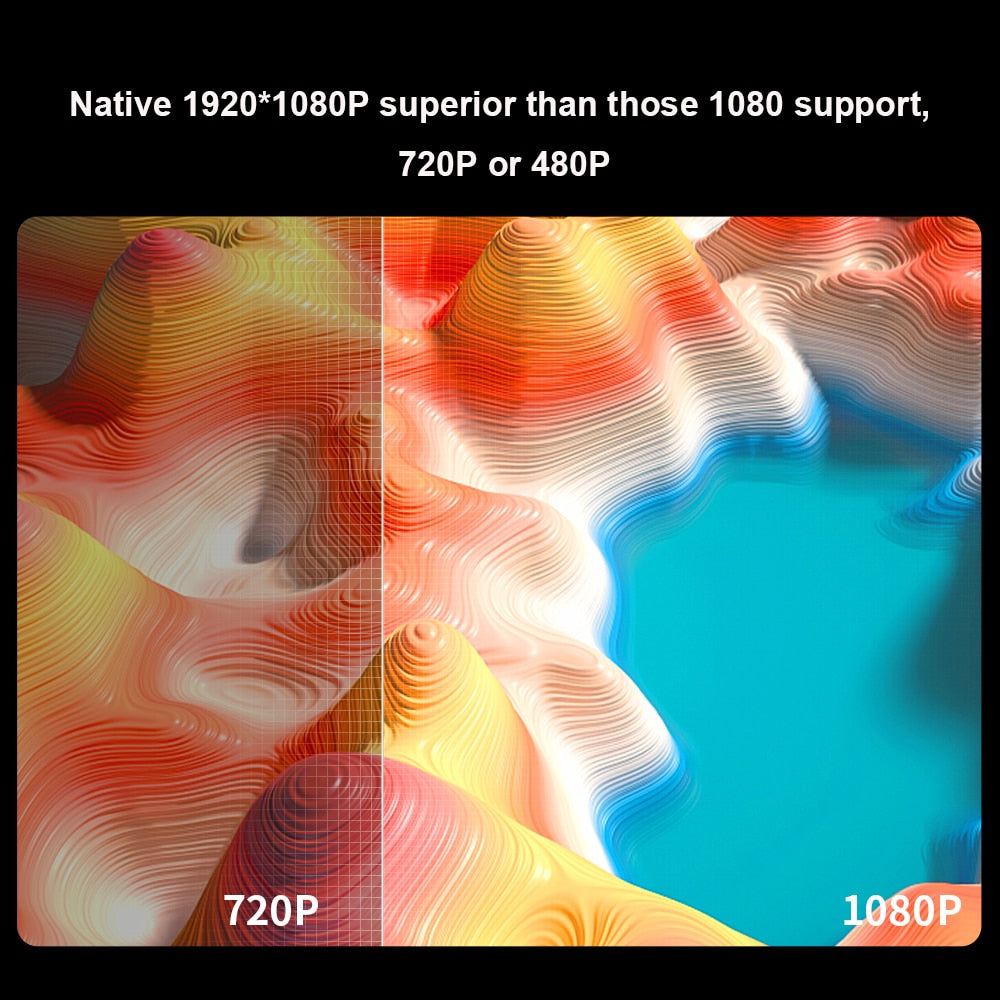 Thundeal td90 pro ful hd projetor mini led android wifi td90pro nativo 1080p projetor de vídeo cinema em casa filme 3d led proyector mini projetor portátil projetor 1080p full hd