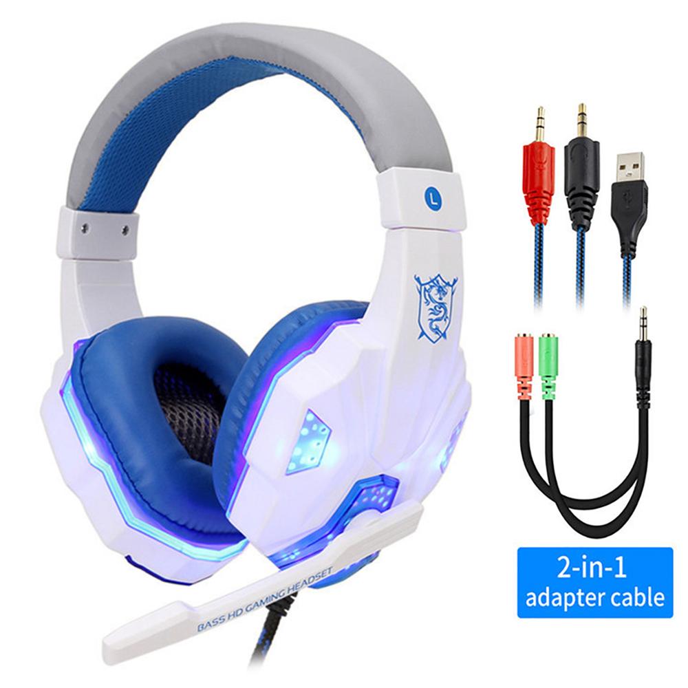 fone gamer Profissional auriculares gamer luz led gaming fones de ouvido gamer para computador ps4 ajustável