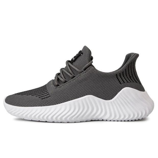 sapatos respirável malha branca tênis masculino