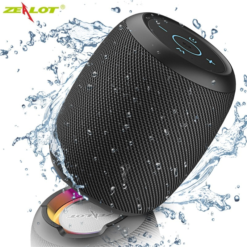 Zealot s53 mini bluetooth speaker portátil sem fio coluna à prova d' água hifi lossless qualidade de som estéreo subwoofer altifalante