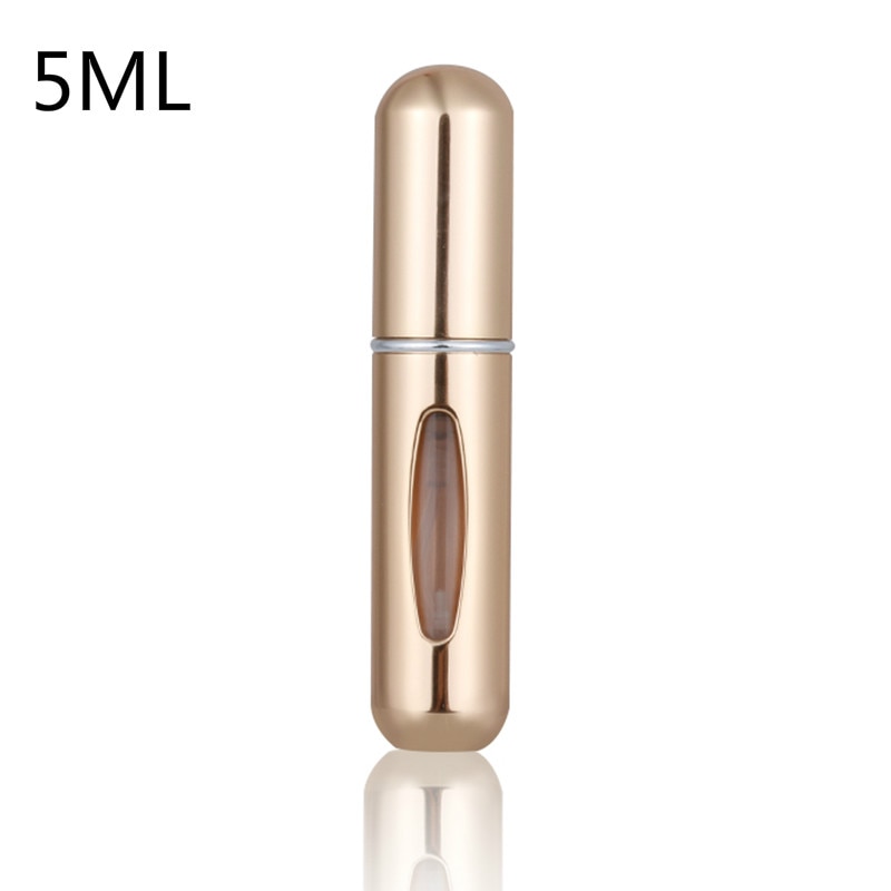 5ml/8ml mini pequeno perfume recarregável garrafa atomizador de alumínio portátil