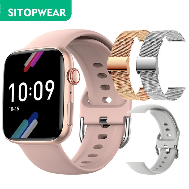 Sitopwear relógio inteligente 2023 de carregamento sem fio smartwatch bluetooth chamadas relógios