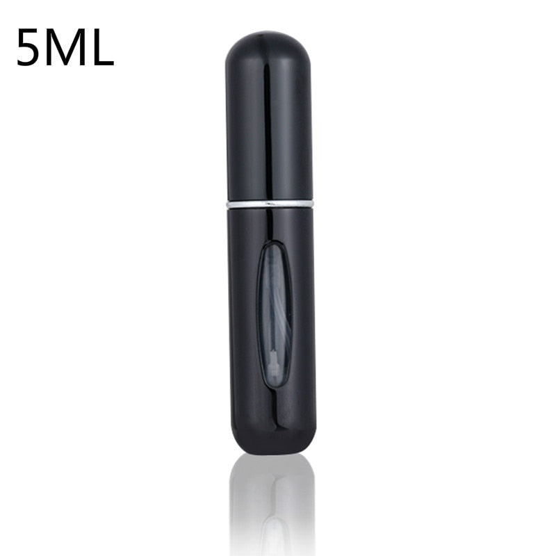 5ml/8ml mini pequeno perfume recarregável garrafa atomizador de alumínio portátil