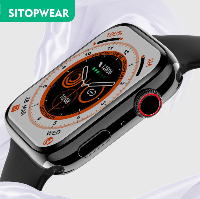 Sitopwear relógio inteligente 2023 de carregamento sem fio smartwatch bluetooth chamadas relógios