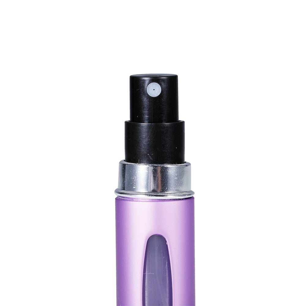 5ml/8ml mini pequeno perfume recarregável garrafa atomizador de alumínio portátil