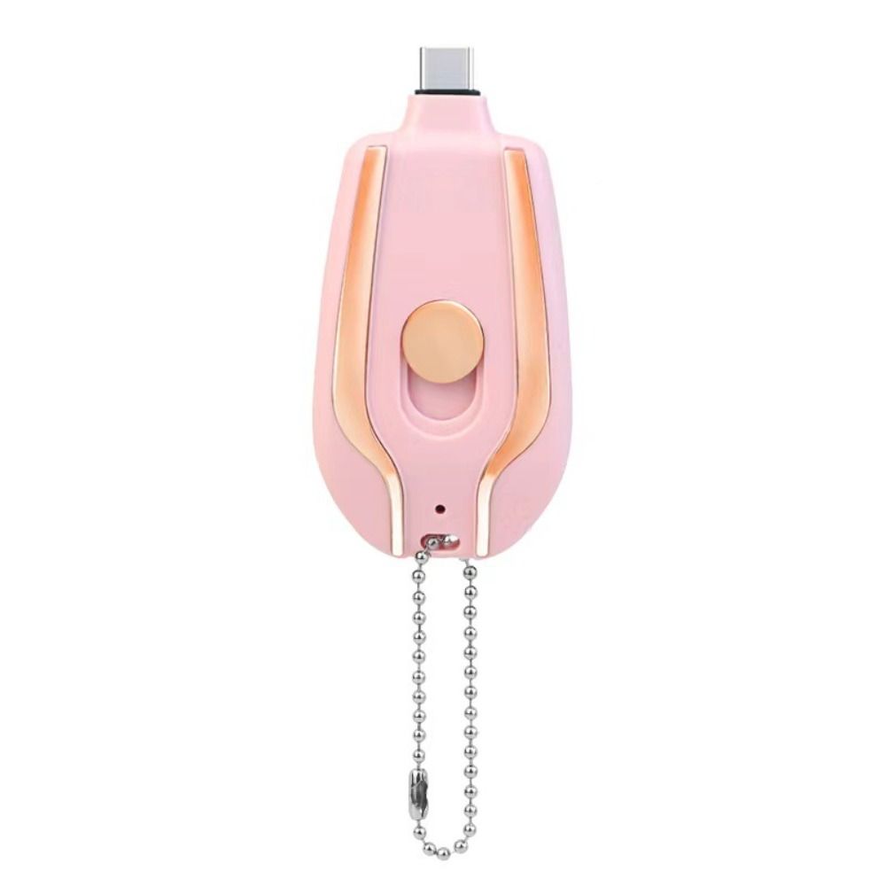 Carregador de porta-chaves portátil | 1500mah tipo-c ultra-compacto mini bateria