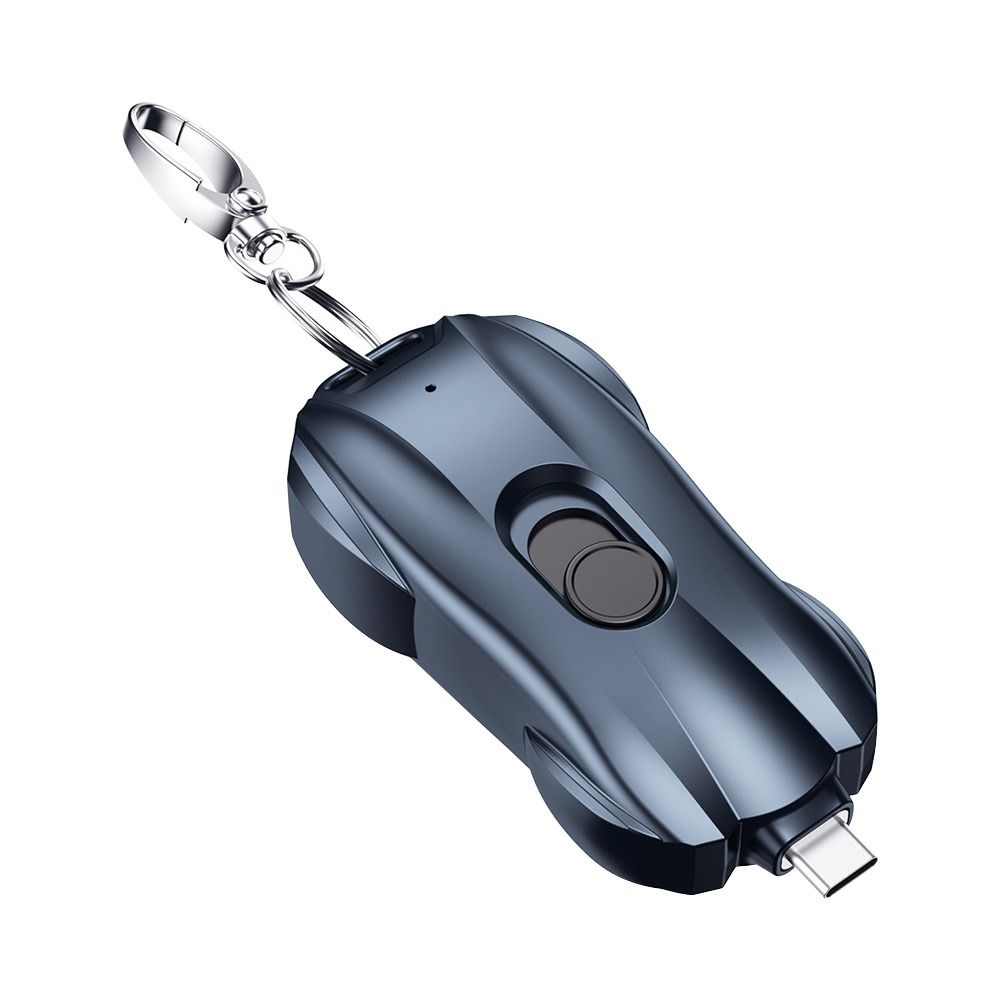 Carregador de porta-chaves portátil | 1500mah tipo-c ultra-compacto mini bateria
