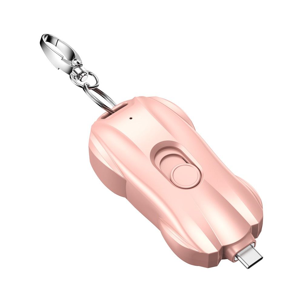Carregador de porta-chaves portátil | 1500mah tipo-c ultra-compacto mini bateria