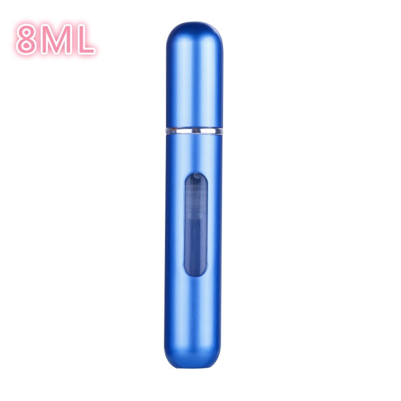5ml/8ml mini pequeno perfume recarregável garrafa atomizador de alumínio portátil