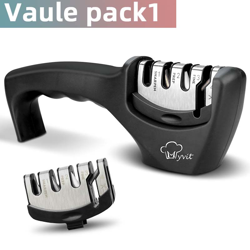 Sharpener de faca 4 em 1 diamante revestido & haste fina faca tesouras