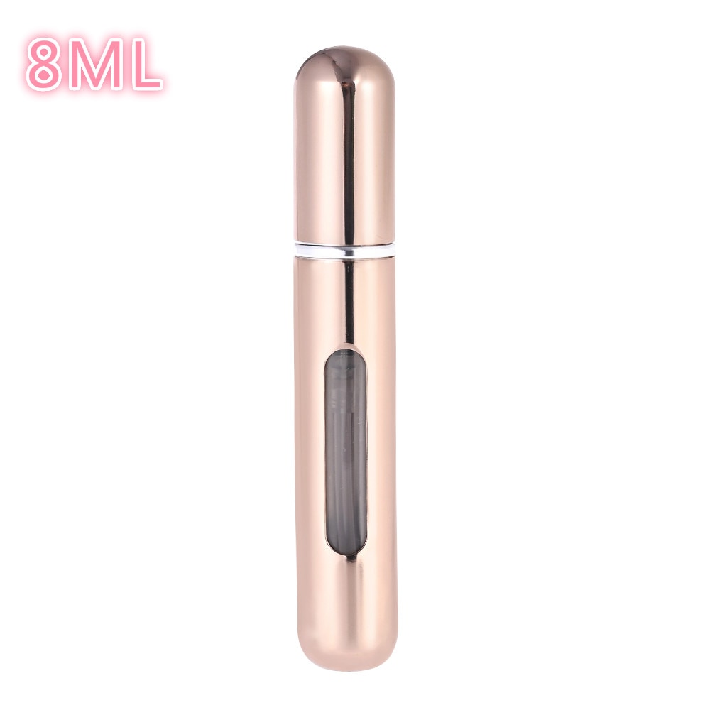 5ml/8ml mini pequeno perfume recarregável garrafa atomizador de alumínio portátil