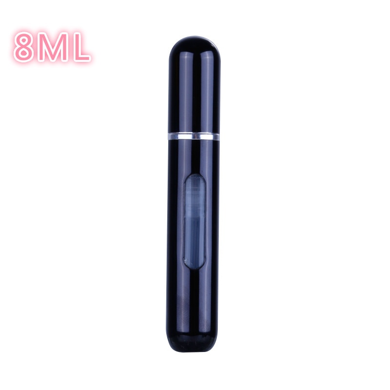 5ml/8ml mini pequeno perfume recarregável garrafa atomizador de alumínio portátil