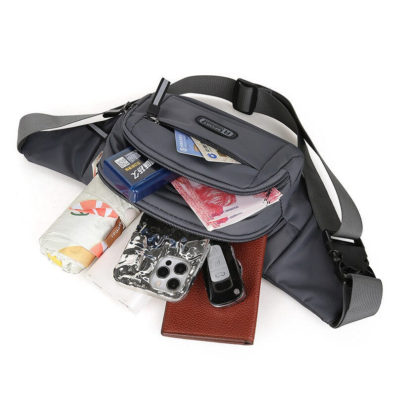 Bolsa de cintura masculina esportes à prova dwaterproof água
