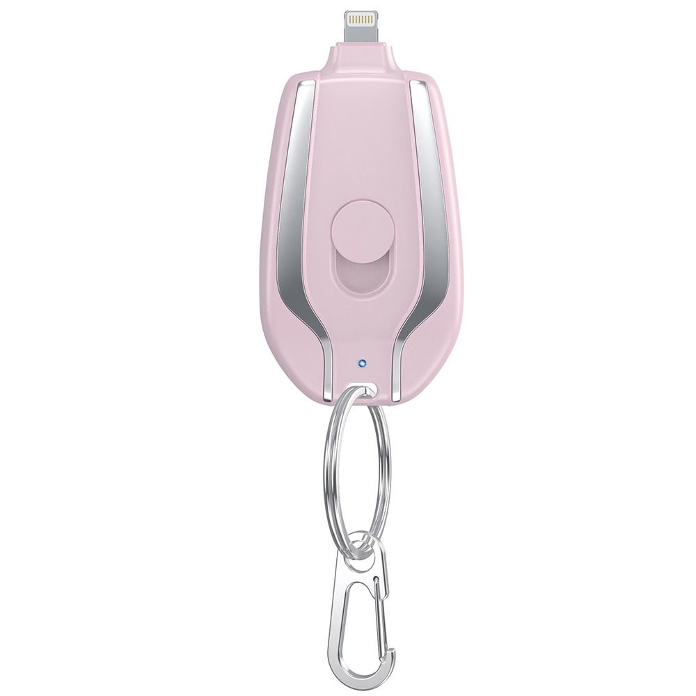 Carregador de porta-chaves portátil | 1500mah tipo-c ultra-compacto mini bateria