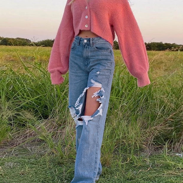 Calça Feminina Cintura Alta