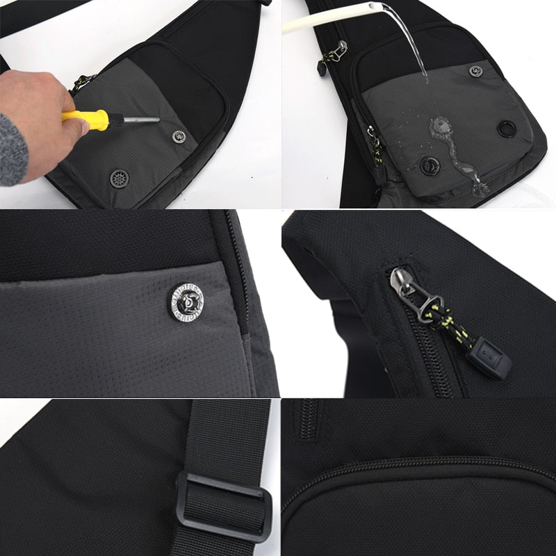 Nova moda dos homens crossbody sling