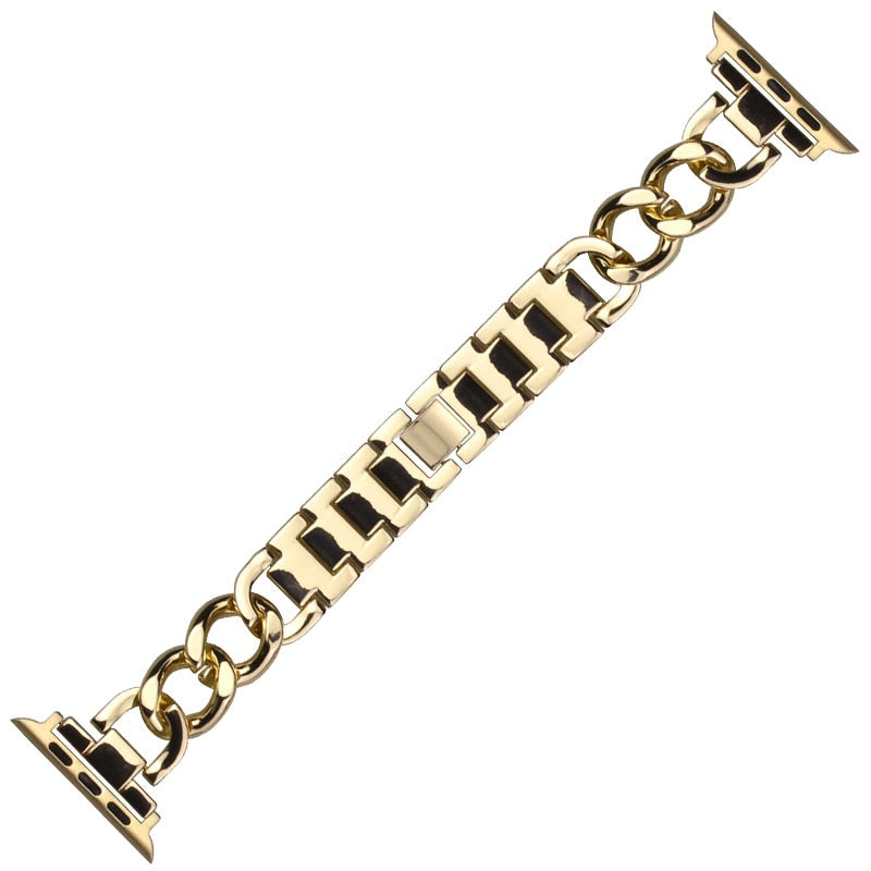 Pulseira feminina de aço inoxidável para apple watch