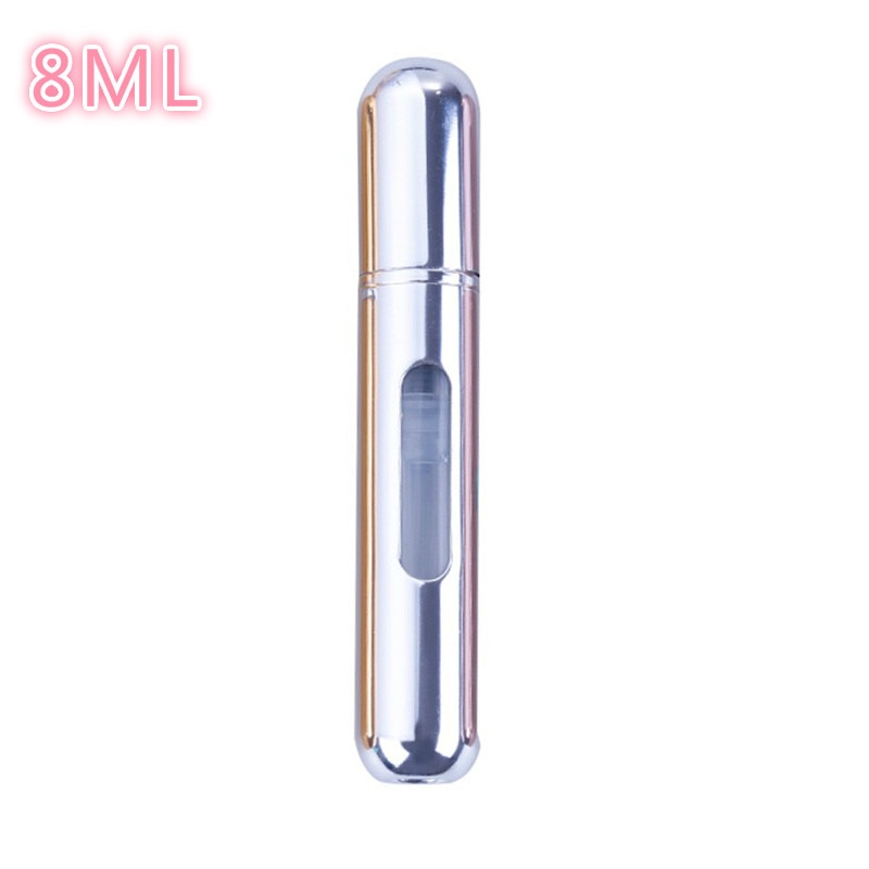 5ml/8ml mini pequeno perfume recarregável garrafa atomizador de alumínio portátil