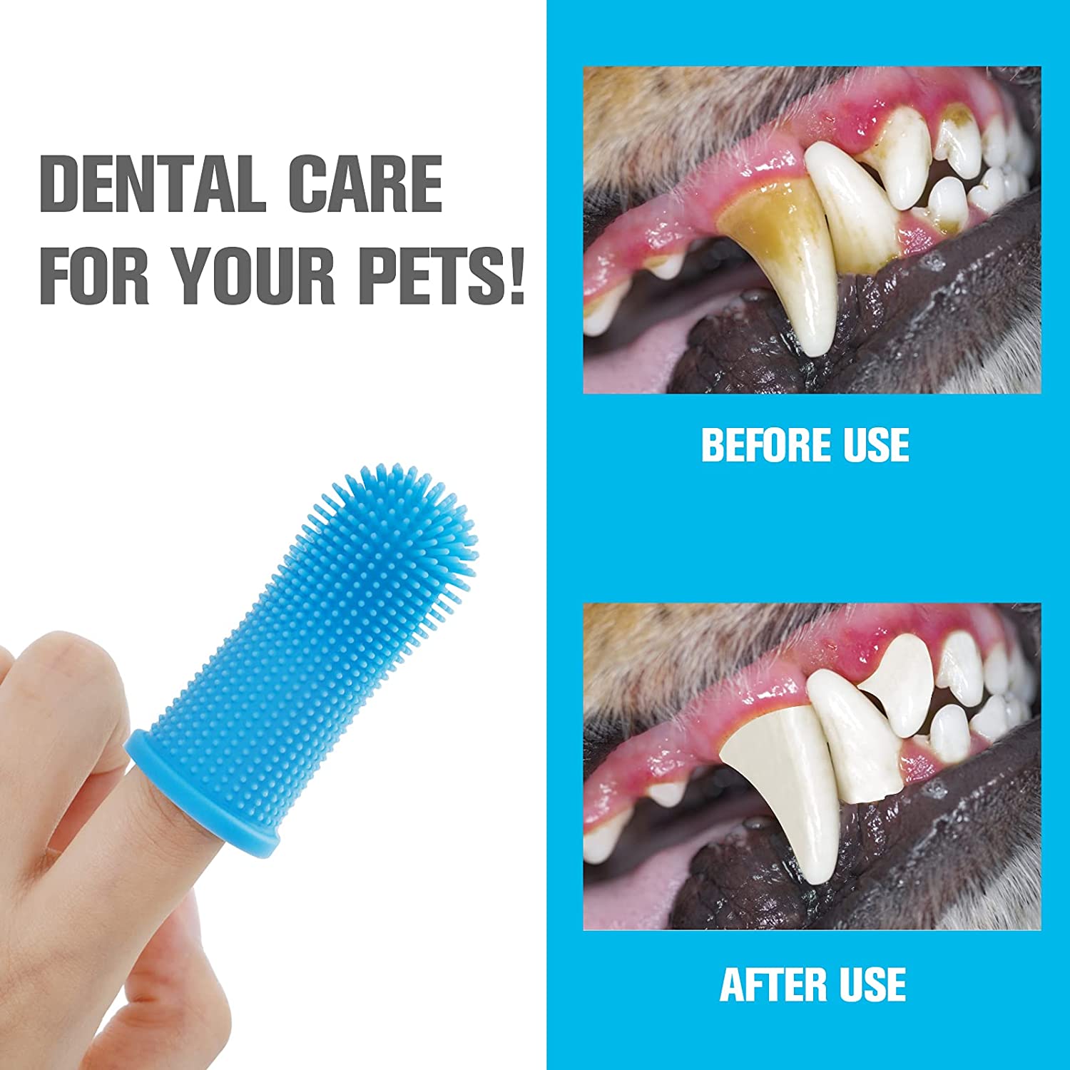 silicone ferramenta de escova de dentes cão e gato suprimentos de limpeza