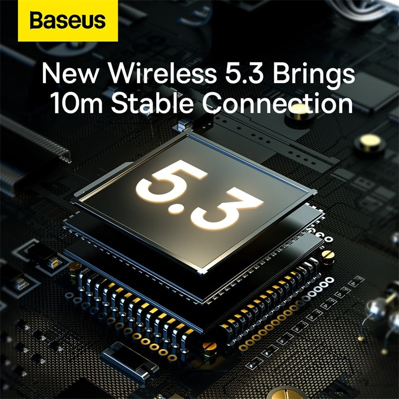 Baseus d02 pro fones de ouvido sem fio esporte bluetooth 5.3 fone handsfree fone ouvido buds cabeça do telefone para iphone xiaomi