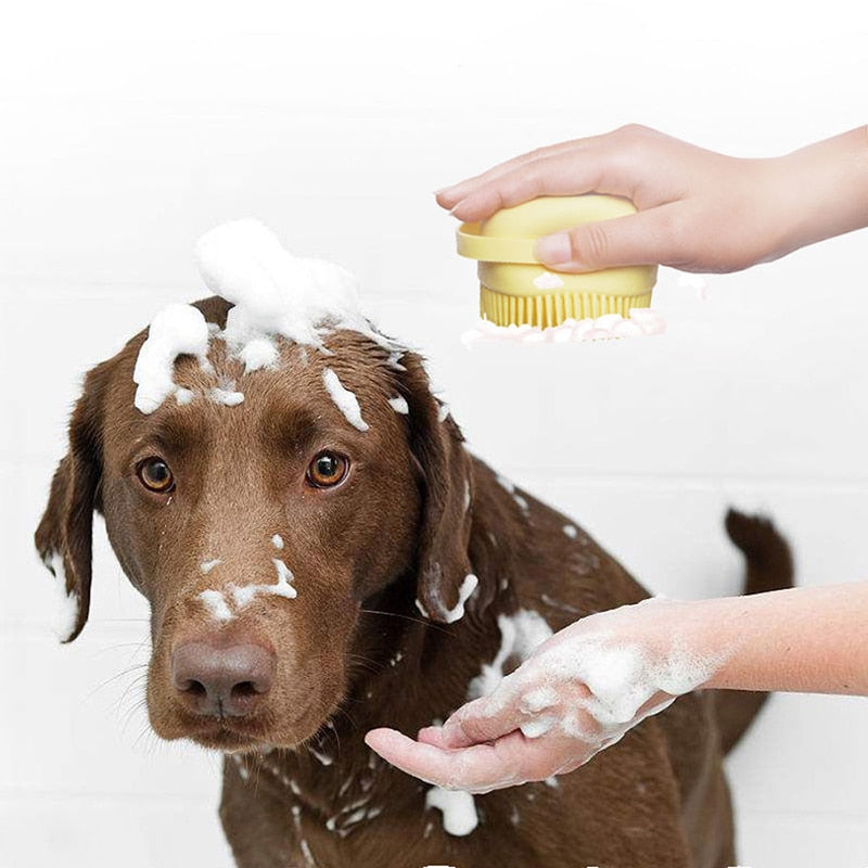 cão e gato banho massagem luvas escova de silicone macio de segurança acessórios para animais de estimação